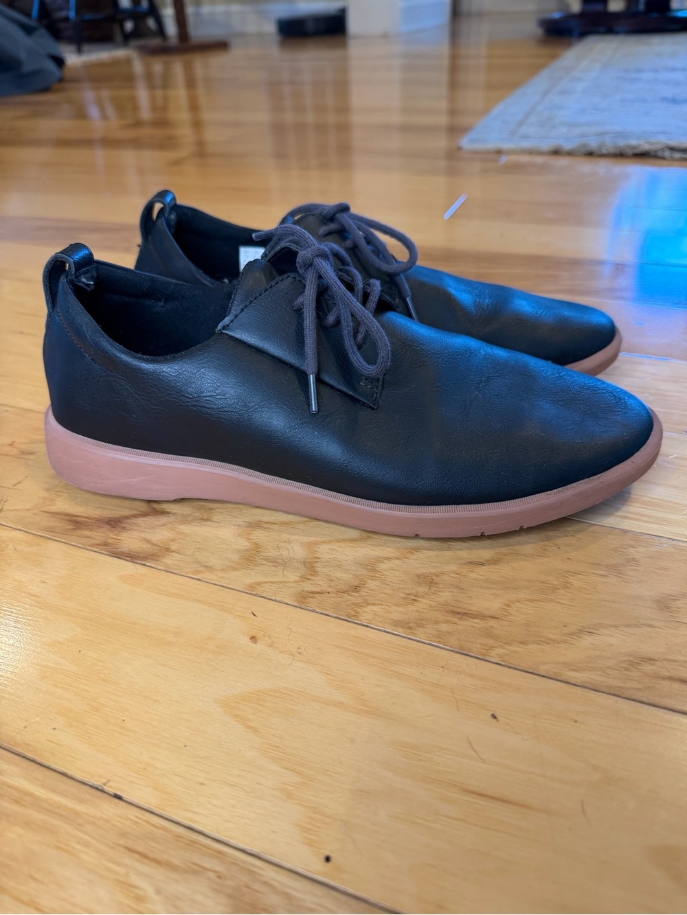 Ponto Pacific Black Leather Oxford Sneaker Wmn 10/Men’s 8.5 Sustainable Shoe